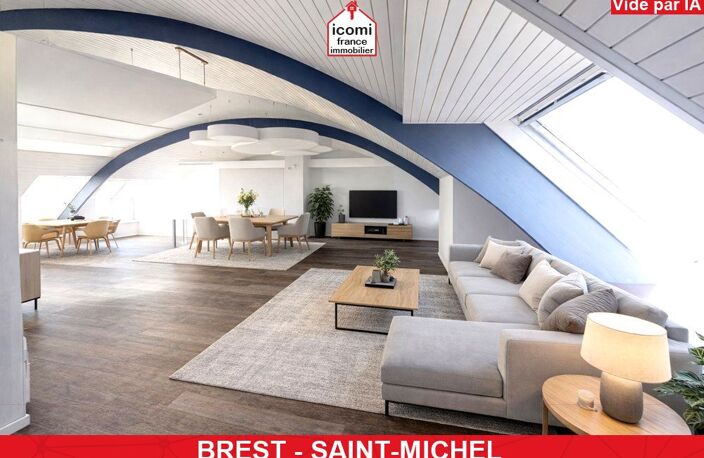 FINISTERE - Brest (29200) - A VENDRE - APPARTEMENT DUPLEX T5 - 2 CHAMBRES - IMMEUBLE RECENT - BOX FERME - BALCON - DALLE BETON - DERNIER ETAGE — photo 2