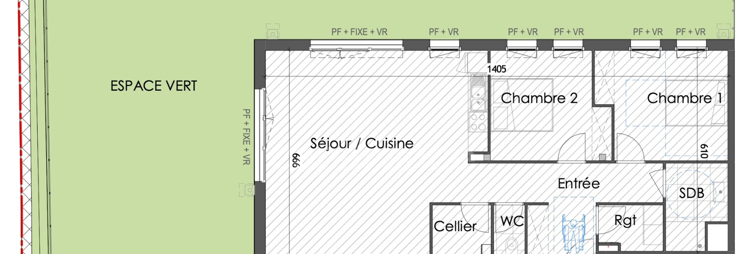 Appartement 3 Pièces 88 m² à vendre à Wimille (62126)