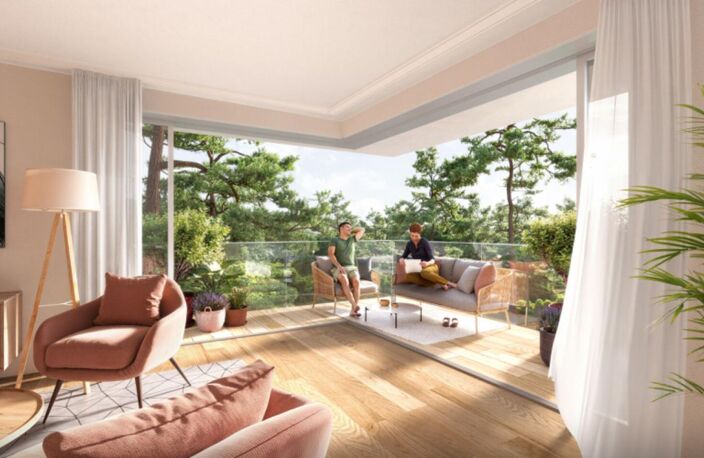73 M2 - 2ème étage ASCENSEUR -  2 CHAMBRES + 1 BUREAU & 2 PARKINGS COUVERTS — photo 2