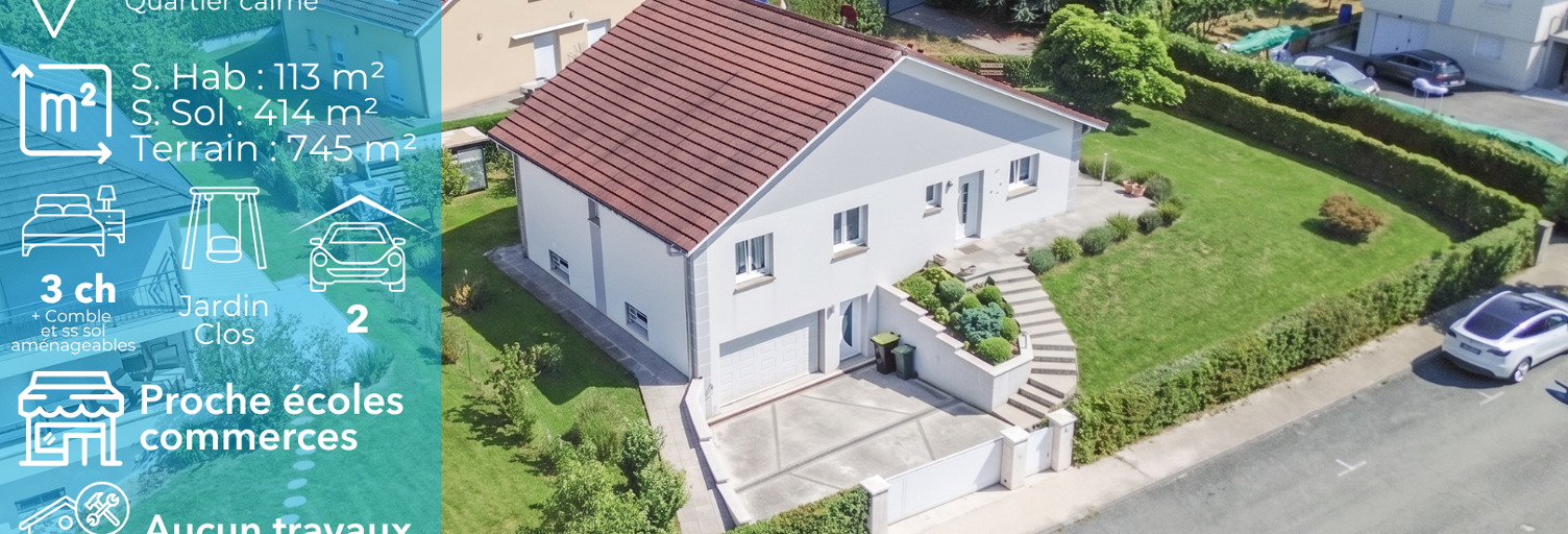 Maison 5 Pièces 113 m² à vendre à Audincourt (25400)