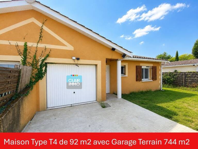 Maison T4 de plain-pied avec jardin clos  92 m² sur terrain — photo 1