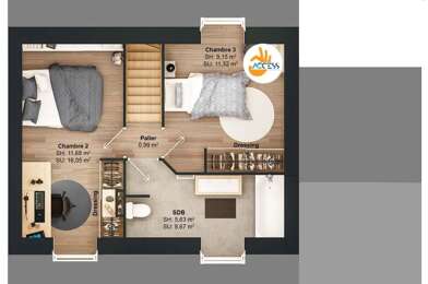 Maison 5 pièces 166384 €