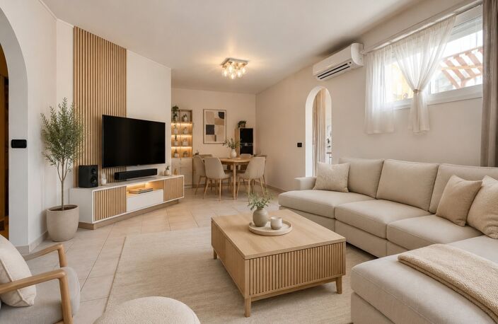Dpt Alpes Maritimes (06), à vendre ANTIBES Appartement T3 65 m² – Rez-de-jardin, terrasse 40 m² et piscine — photo 3