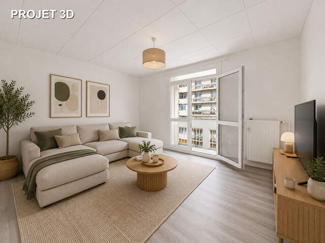 Appartement rénové Valence T3 de 57 m2 avec balcon et cave — photo du bien