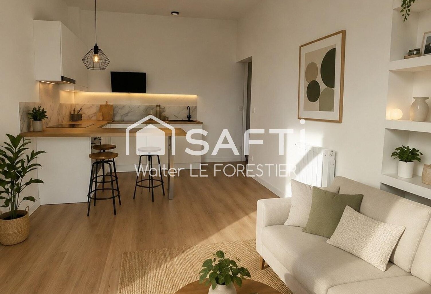 APPARTEMENT T3 RENOVE AVEC JARDIN ET PLACE DE PARKING — photo 1