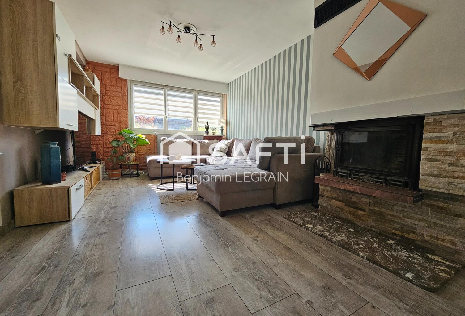 Maison semi-ind de 108m2, 6p, 3ch, jardin, garage — photo 1