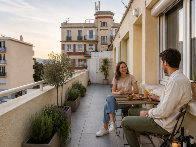 Studio lumineux 27 m2   Marseille 8ème   Sainte-Anne — photo du bien