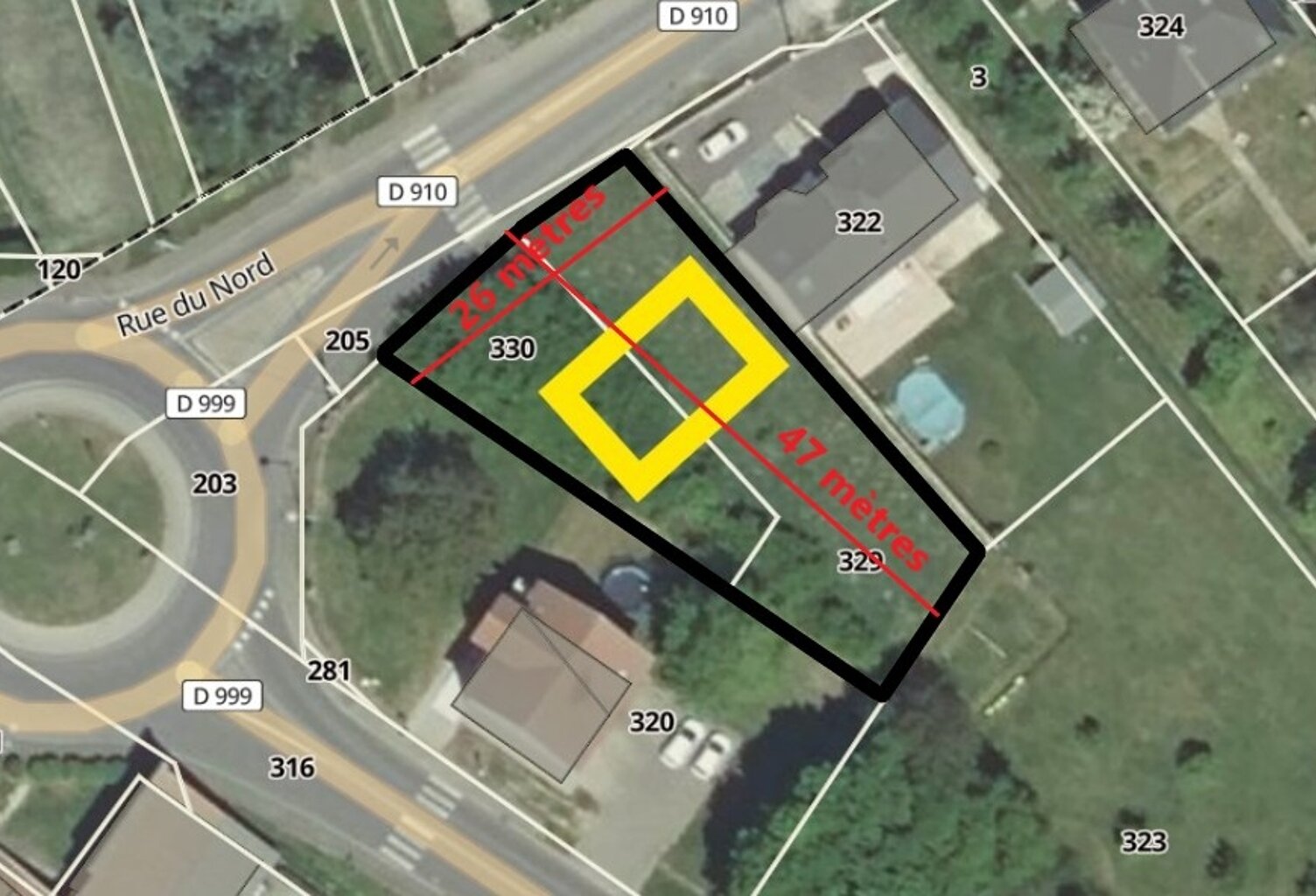 Vente Terrain à bâtir 935 m&sup2; — photo 1