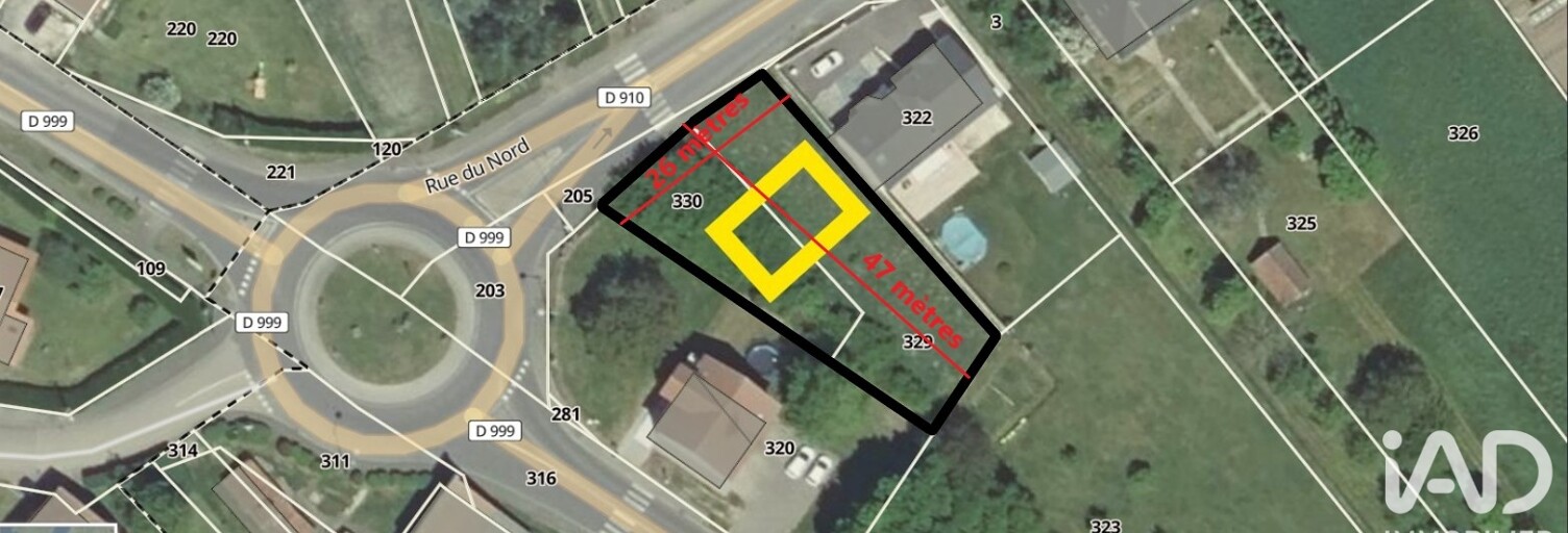 Terrain  935 m² à vendre à Han-sur-Nied (57580)