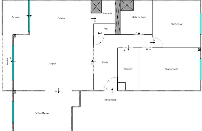 Vente Appartement 4 pièces — photo 2