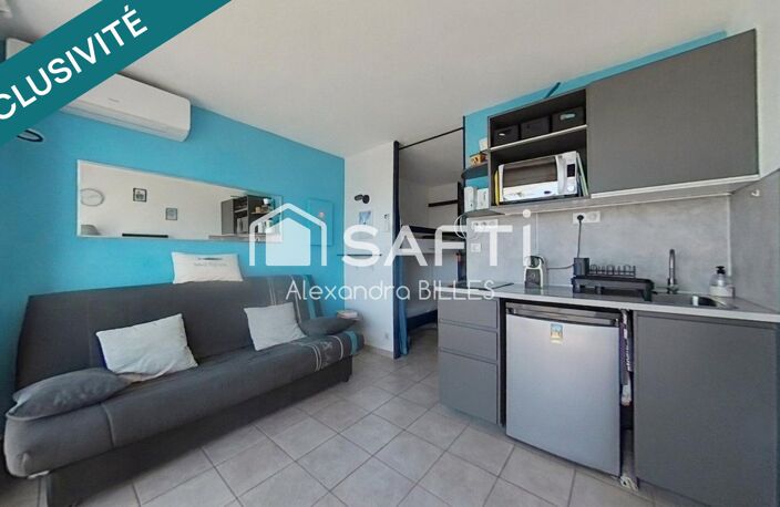 Front de mer  Studio cabine rénové avec vue mer, terrasse, piscine et accès direct à la plage — photo 4