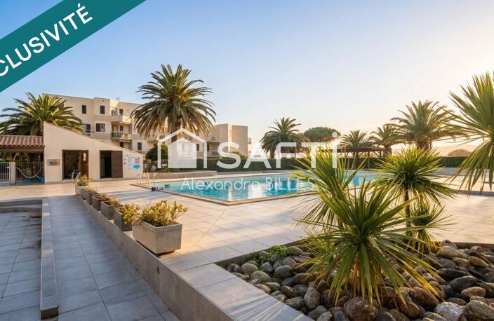 Front de mer  Studio cabine rénové avec vue mer, terrasse, piscine et accès direct à la plage — photo 5