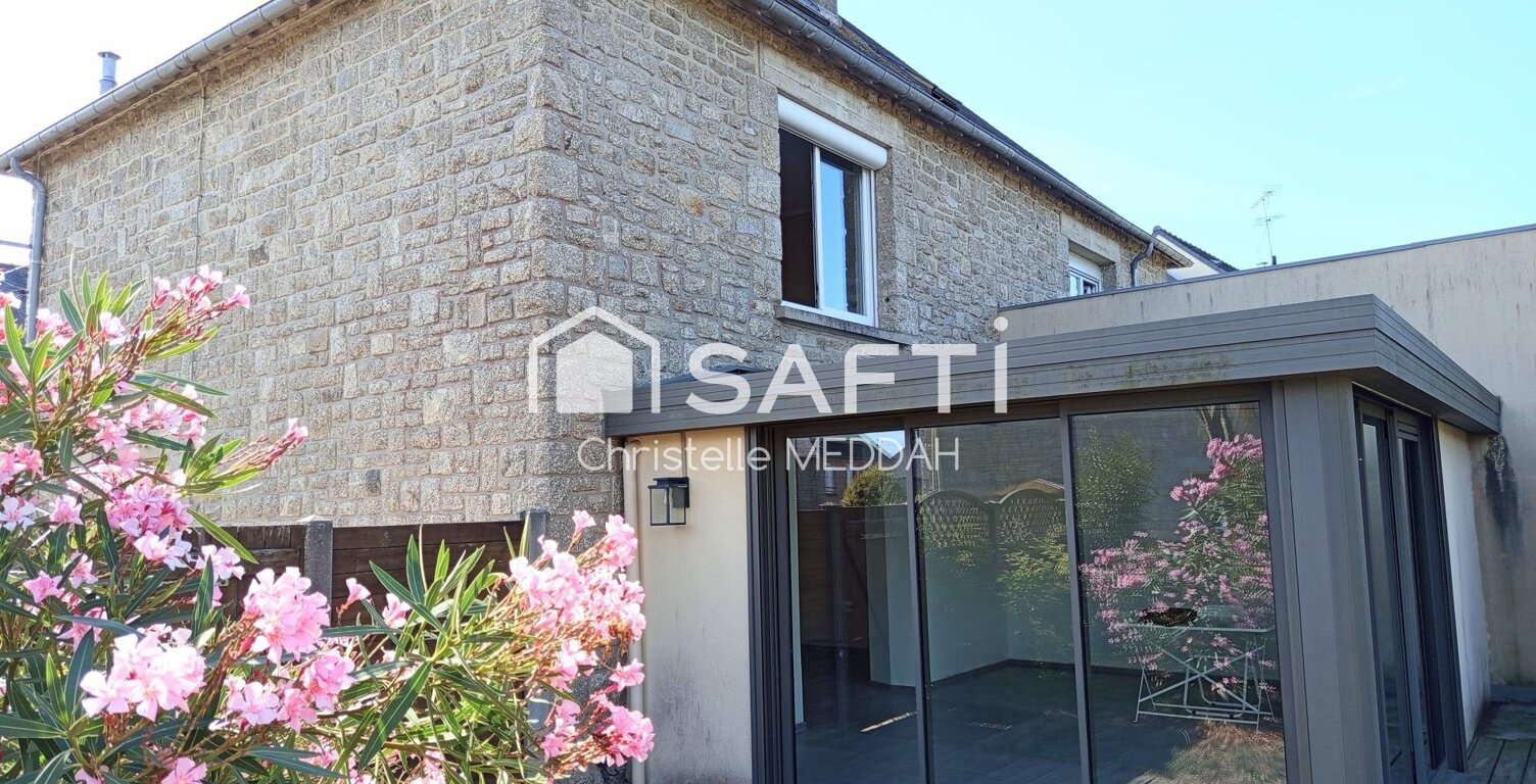 Maison en pierre mitoyenne  Pleurtuit centre  90 m²  3 chambres — photo 1