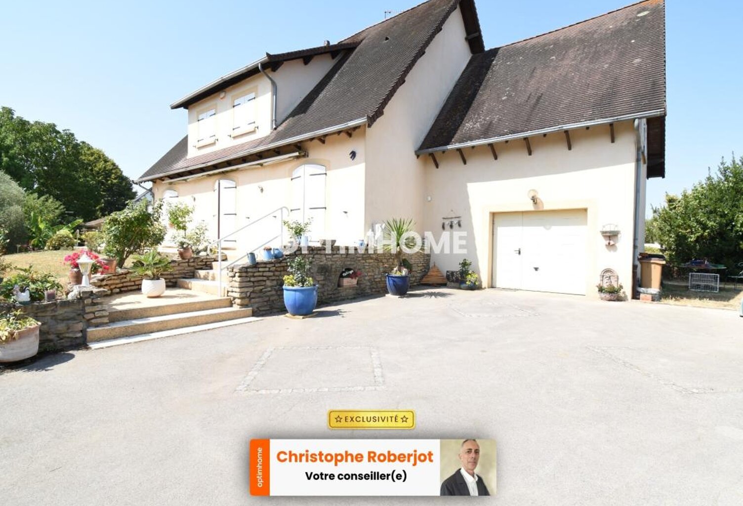 Belle et grande maison de 177m2 avec piscine sur un terrain clos et arboré de 1200m2, au calme et aux portes de Chalon sur Saone — photo 1