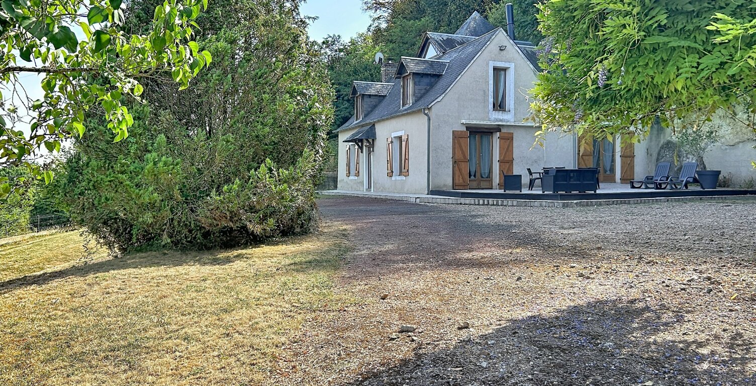 (72500) FLÉE, PROXIMITE LAC DE MARCON – MAISON DE CAMPAGNE EN PIERRE 6 PIÈCES – 179 M² – TERRAIN 3 607 M² – VUE LAC — photo 1