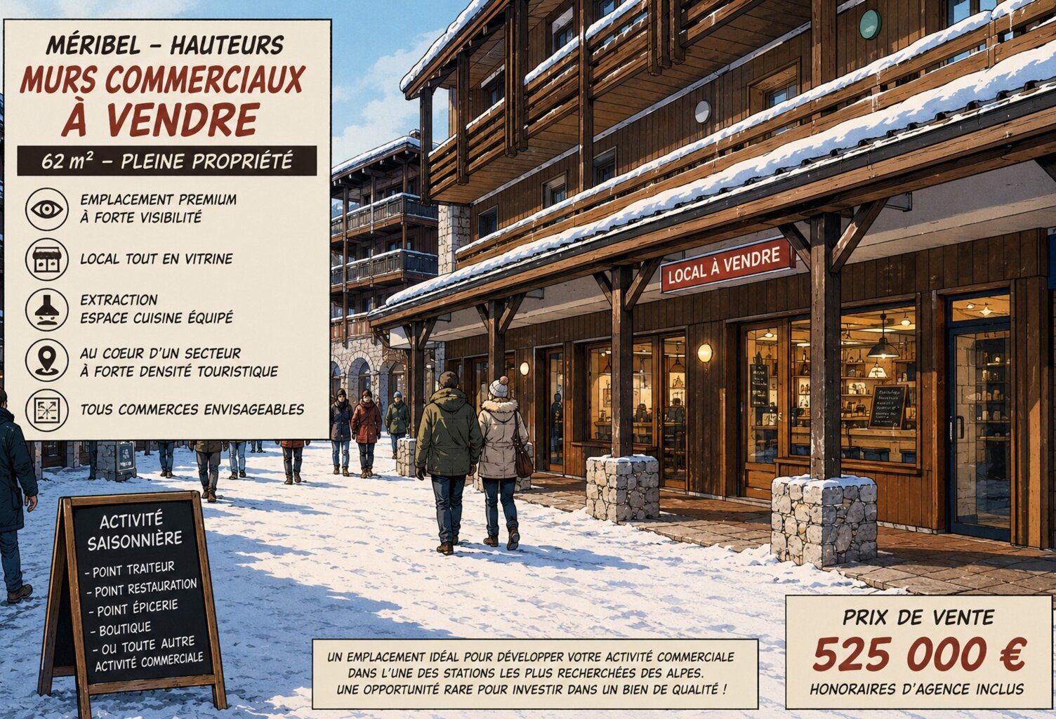 Local/bureau à vendre MERIBEL LES ALLUES (73) — photo 1