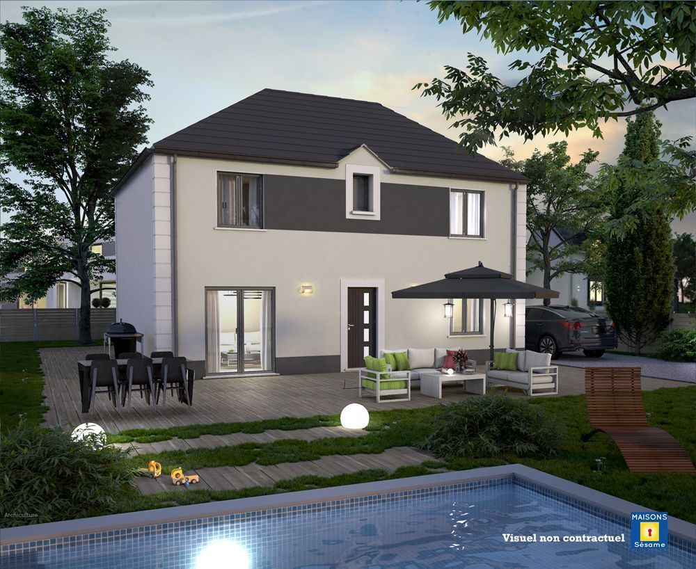 Projet de construction d'une maison 117 m² avec terrain à NEUVILLE-SUR-OISE (95)