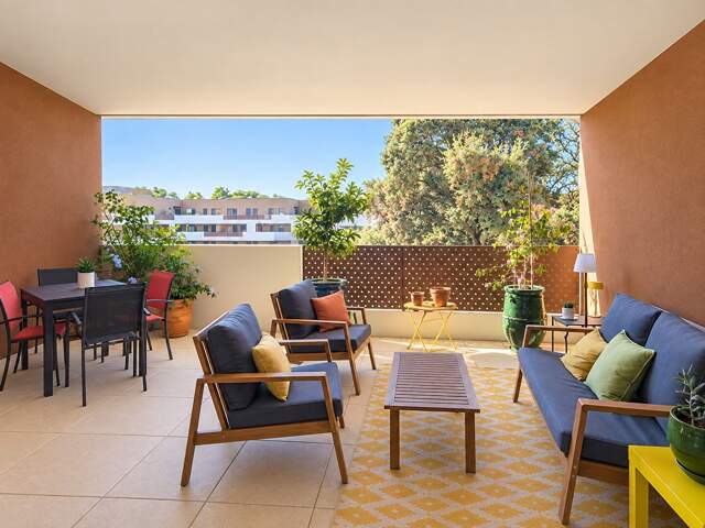 Castries : Élégant 3 pièces de 90 m² avec deux terrasses au coeur d'un environnement verdoyant — photo du bien