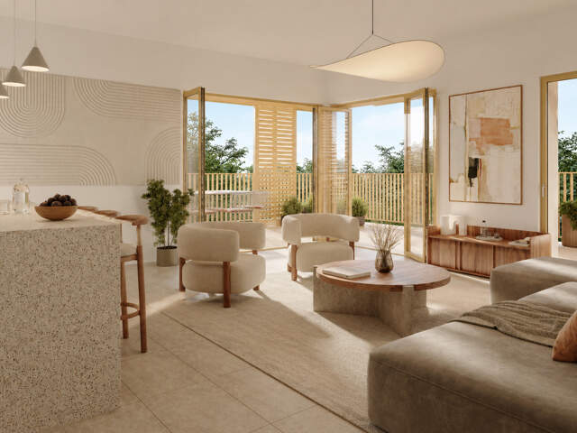 SAINT BRES T2 DE 40 M² AVEC 8 M² DE TERRASSE — photo du bien