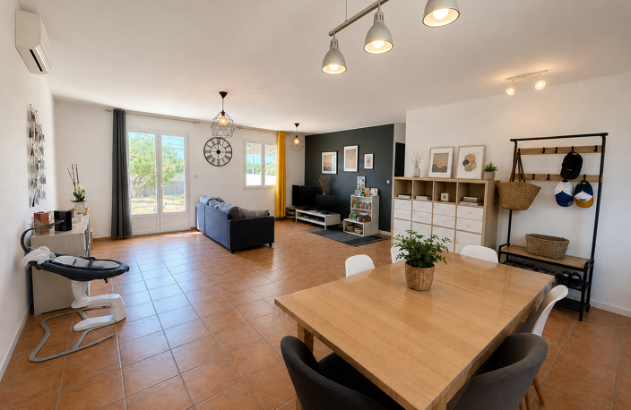 GALLARGUES LE MONTUEUX - VILLA PLAIN PIED 3 CHAMBRES - PISCI — photo 5