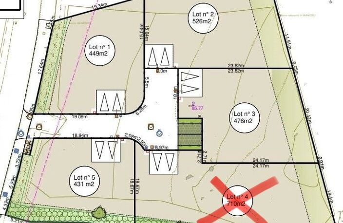 Vente Terrain à bâtir 449 m&sup2; — photo 3