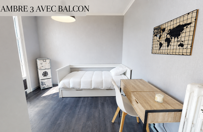 appartement en COLOCATION- 3 chambres- baux individuels — photo 5