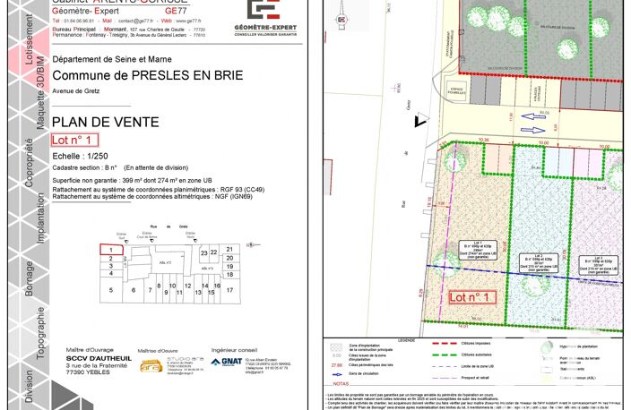 Vente Terrain à bâtir 399 m&sup2; — photo 2
