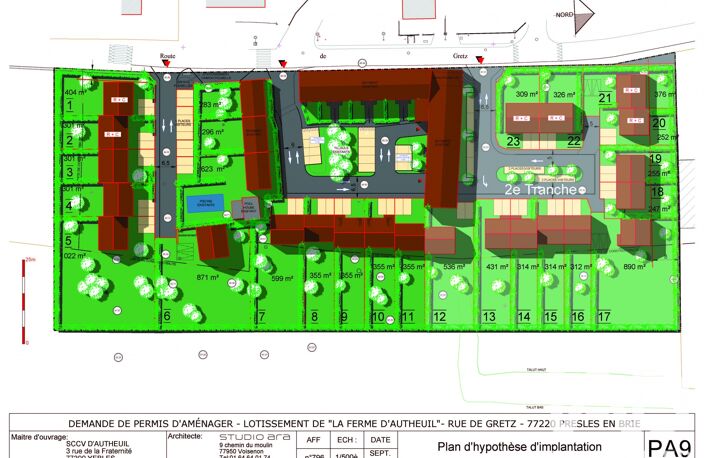 Vente Terrain à bâtir 399 m&sup2; — photo 3