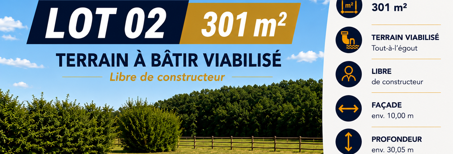 Terrain  301 m² à vendre à Presles-en-Brie (77220)