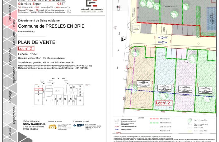 Vente Terrain à bâtir 301 m&sup2; — photo 2