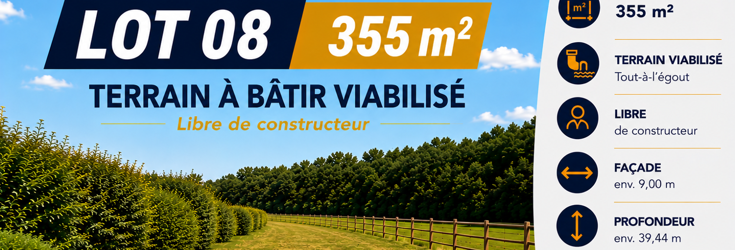 Terrain  355 m² à vendre à Presles-en-Brie (77220)