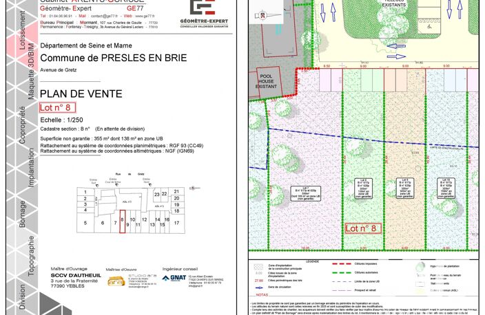 Vente Terrain à bâtir 355 m&sup2; — photo 2