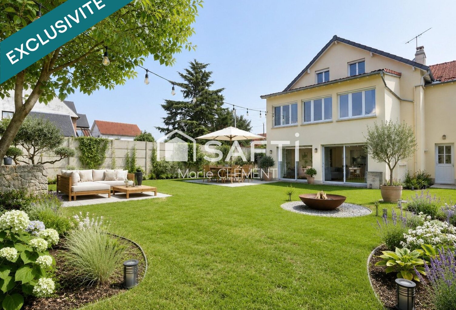 Maison individuelle de 220 m2 avec 6 chambres sur un terrain de 490 m2 avec un sous sol total. — photo 1
