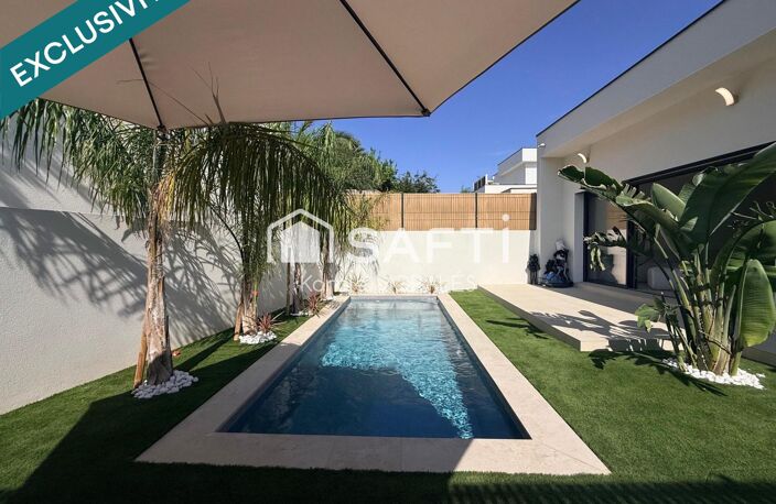 PERPIGNAN, PORTE D ESPAGNE, BELLE VILLA NEUVE, PISCINE ET GARAGE — photo 4
