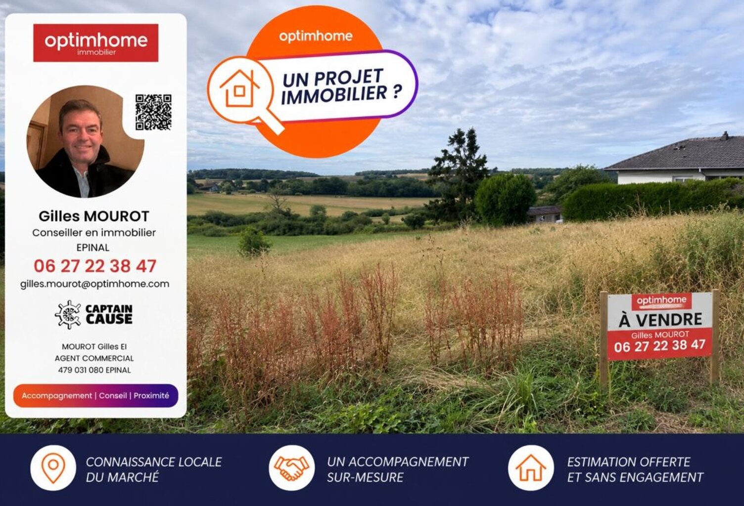 COUP DE CŒUR À HAROL (88270) – TERRAIN D’EXCEPTION 1 049 m² — photo 1