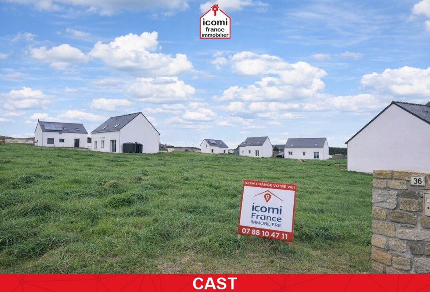 FINISTERE - Cast (29150) - A VENDRE - TERRAIN CONSTRUCTIBLE - VIABILISE - 394 M2 - AU BOURG DE CAST- BELLE OPPORTUNITE — photo 1