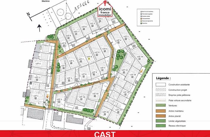FINISTERE - Cast (29150) - A VENDRE - TERRAIN CONSTRUCTIBLE - VIABILISE - 394 M2 - AU BOURG DE CAST- BELLE OPPORTUNITE — photo 3