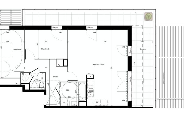 Appartement T3 neuf avec grande terrasse — photo 4