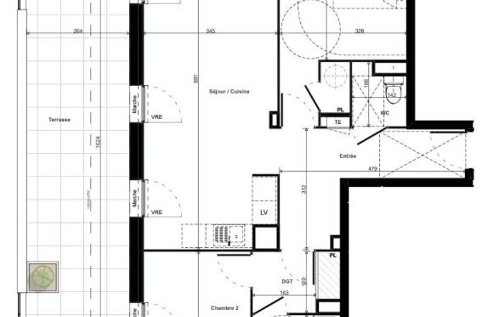 Appartement T3 neuf avec grande terrasse — photo 4