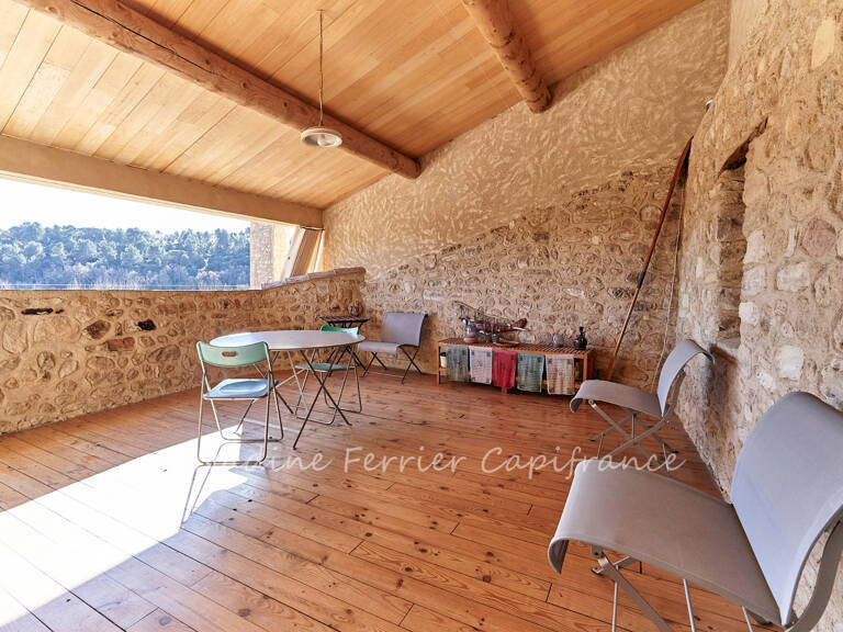 JOUQUES (13) – GRANDE MAISON DE VILLAGE RÉNOVÉE – 215 M² – 4 CHAMBRES – TERRASSE PANORAMIQUE — photo 1