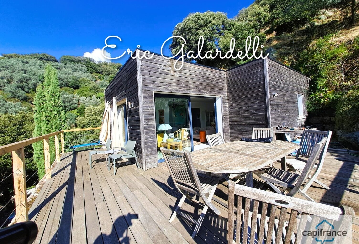 EXCEPTIONNEL A VENDRE :Maison d’architecte bioclimatique 6 pièces  avec atelier d'artiste — 138+17 m² — magnifique vue vallée, entre mer et montagne à Sainte Lucie de Tallano  (20)A voir absolument! — photo 1