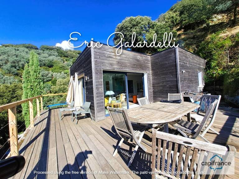 EXCEPTIONNEL A VENDRE :Maison d’architecte bioclimatique 6 pièces  avec atelier d'artiste — 155 m² — magnifique vue vallée, entre mer et montagne à Sainte Lucie de Tallano  (20)A voir absolument! — photo 1