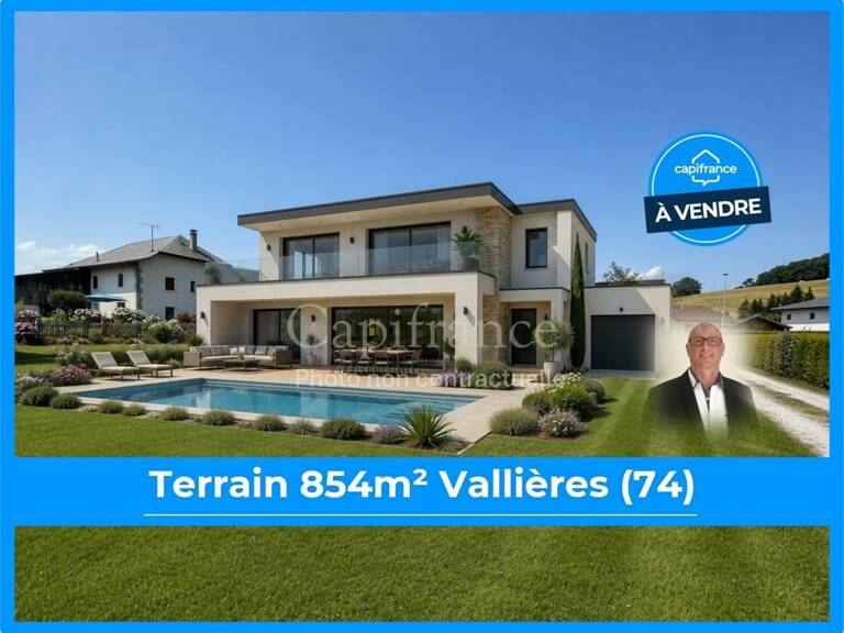 Superbe parcelle constructible de 854m² proche du Château de Chitry 74 VALLIERES — photo 1