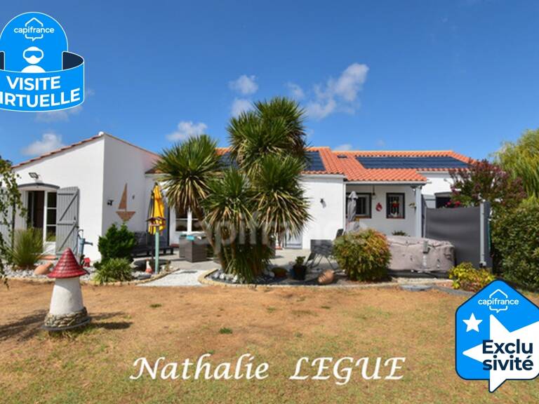 Vendée (85) entre CHALLANS et NOIRMOUTIER BEAUVOIR sur MER  Maison à vendre 8 pièces , 160 m², 5 chambres , 1 bureau ,3 WC garage terrain clos 1543m² — photo 1