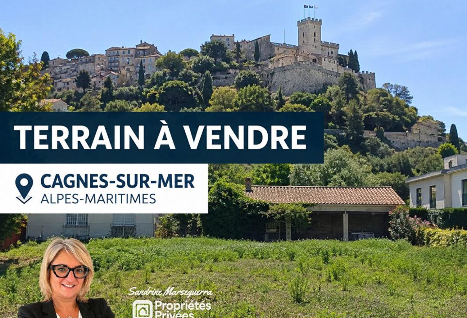 Terrain 3 000m²  Cagnes-sur-Mer - Centre — photo 1