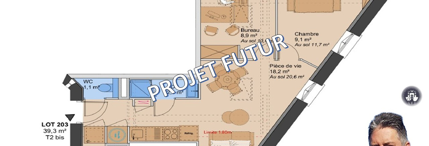 Appartement 1 Pièce 39 m² à vendre à Lyon 3 (69003)