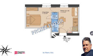 Appartement 1 Pièce 25 m² à vendre à Lyon 3 (69003)