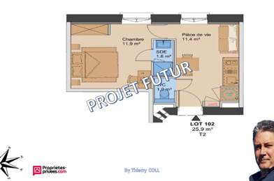Appartement 1 pièces 168350 €