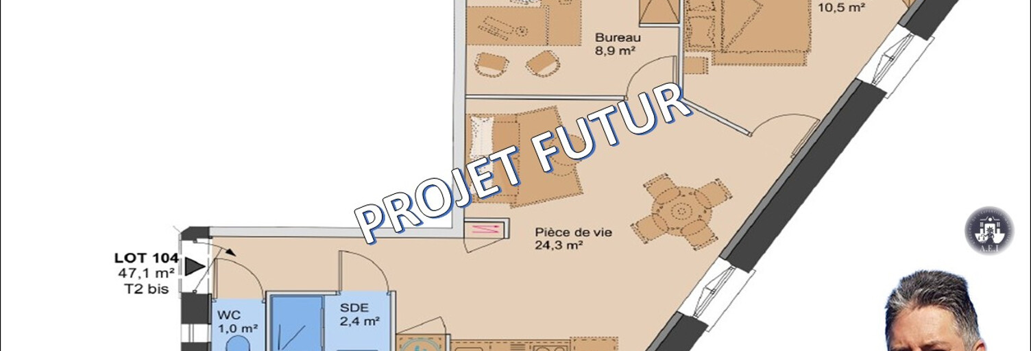 Appartement 3 Pièces 47 m² à vendre à Lyon 3 (69003)