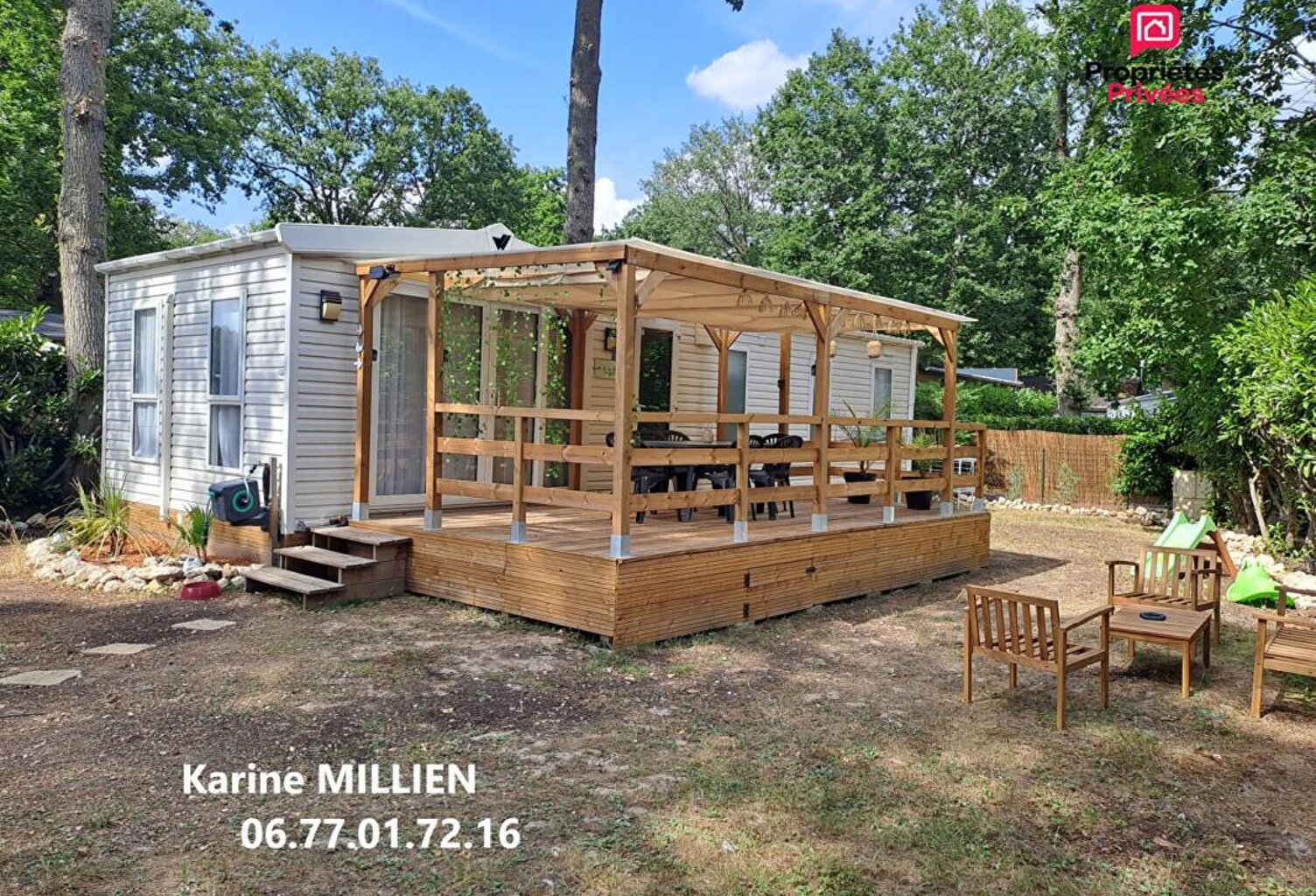MARCILLY SUR EURE 27810 Mobil home aménagé et équipé - Terrasse en bois couverte (en cours de finition) - Terrain - 93 000  HAI — photo 1